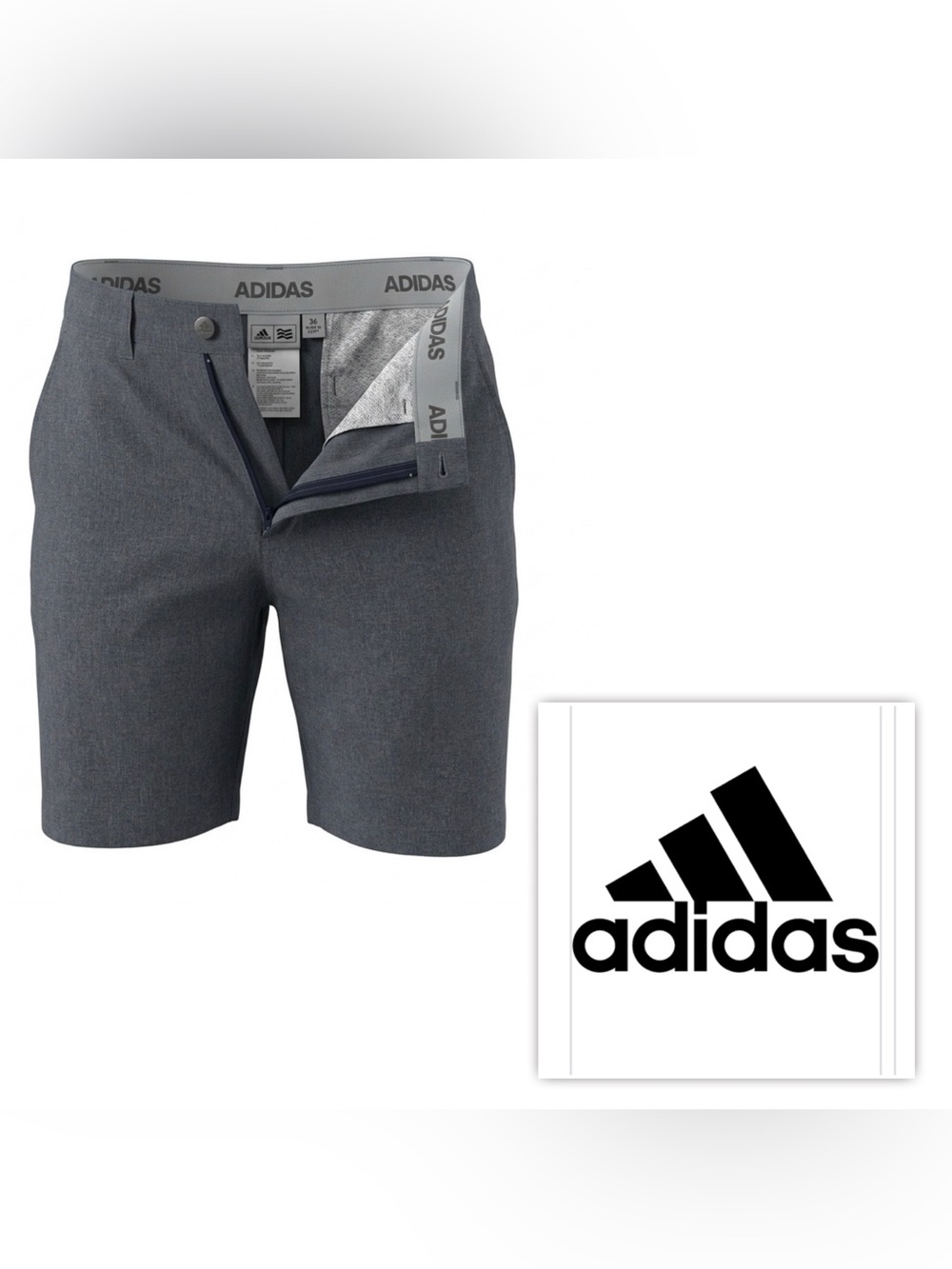 NWT $70 Adidas Men 38 Ultimate365
Herringbone Woven Shorts pockets stretch Golf